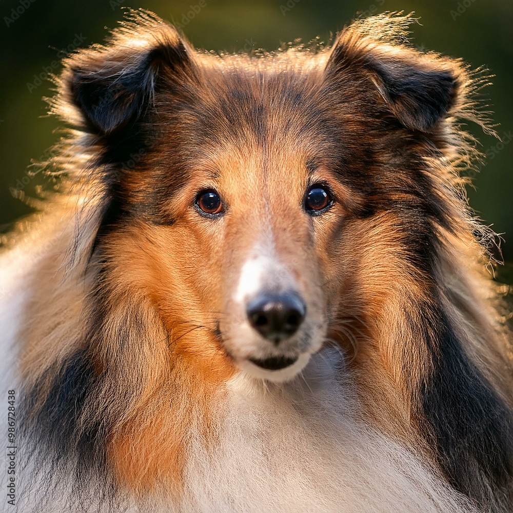 Collie dog, AI generated