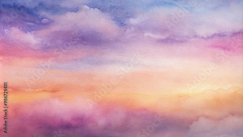 Watercolor gradient background with a soft blend of lavender