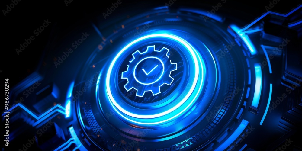 © Masque - Modern representation of quality control standards on a monitor. © Masque - Modern representation of quality control standards on a monitor.