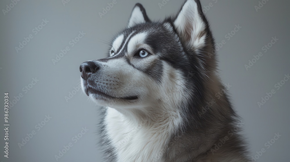 Serene Alaskan Malamute Full Body Portrait Serene Alaskan Malamute Full Body Portrait