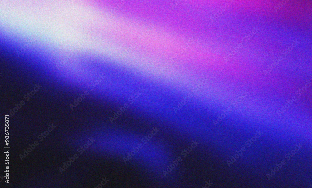 Fototapeta premium Purple blue magenta pink abstract psychedelic grainy noisy color background, vibrant textured banner backdrop design