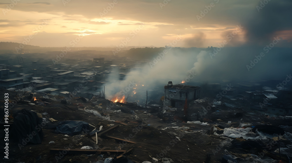Fototapeta premium Ai-powered waste reduction strategies waste management where artificial intelligence analyzes consumption patterns identifies wasteful practices and recommends sustainable alternatives