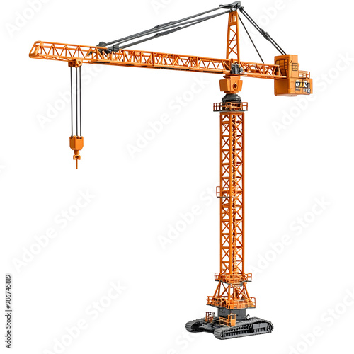 Wallpaper Mural High-Precision Construction Crane Toy Model with Detailed Engineering Design Torontodigital.ca