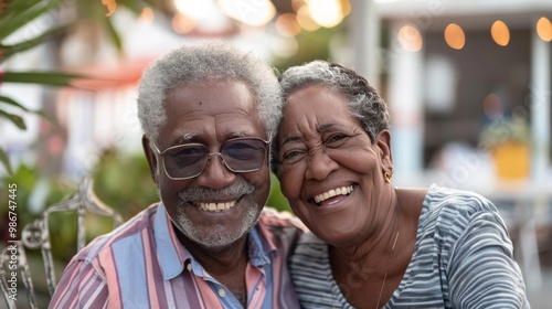 Senior couple attending a health workshop focused on senior wellness