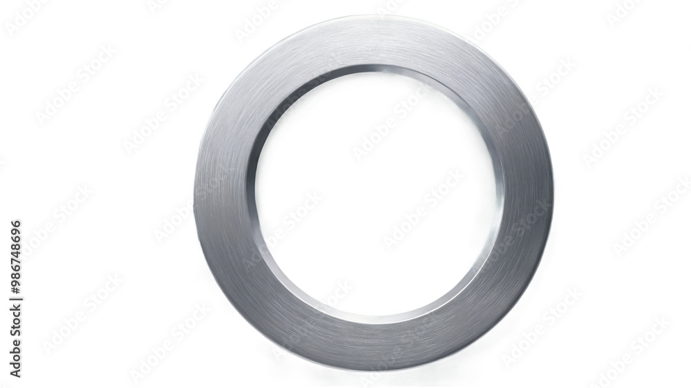 a sleek silver metal circle isolated on transparent background a sleek silver metal circle isolated on transparent background