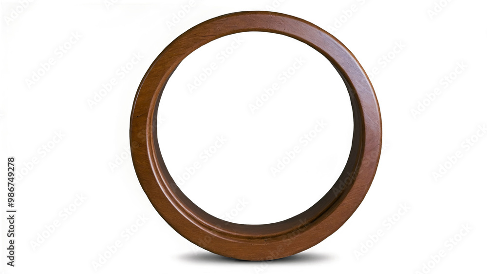 a wooden circle ring isolated on transparent background a wooden circle ring isolated on transparent background
