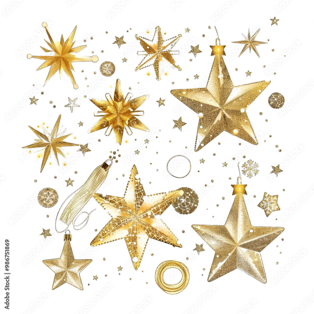 golden stars on white background golden stars on white background