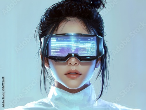 AI Visionary - A Fusion of Tech and Style photo