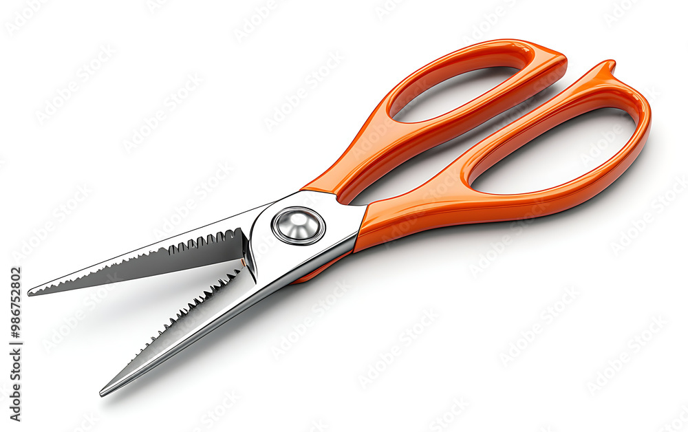 Garden Scissors Illustration: Isolated on White Background Garden Scissors Illustration: Isolated on White Background