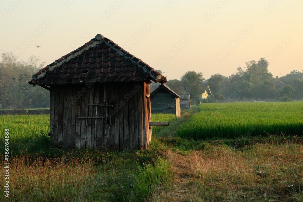 old house in the village old house in the village