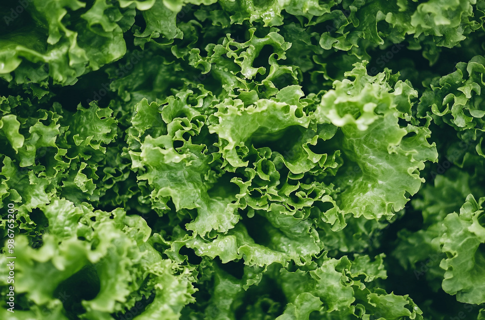 close up of green lettuce texture close up of green lettuce texture