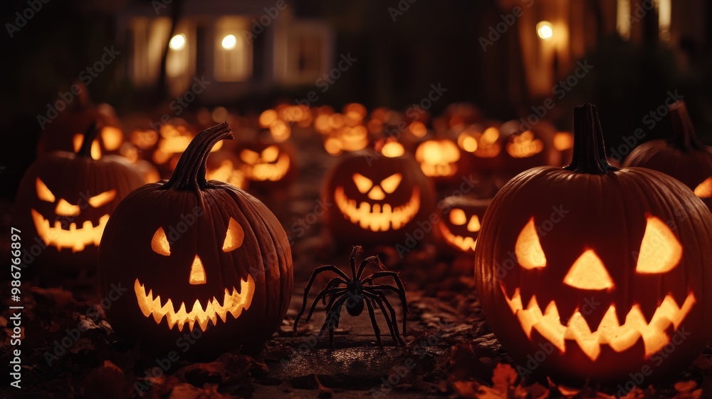 Haunted scenes, skeletons, spiders, witches, and lots of pumpkins! Haunted scenes, skeletons, spiders, witches, and lots of pumpkins!