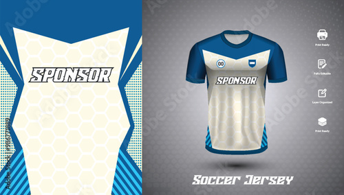 Soccer jersey design for sublimation or sports t-shirt design for cricket
