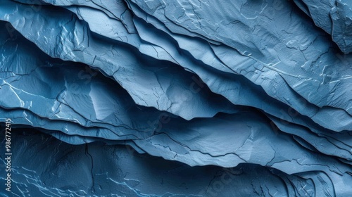 Wallpaper Mural Texture of layers in blue color Torontodigital.ca