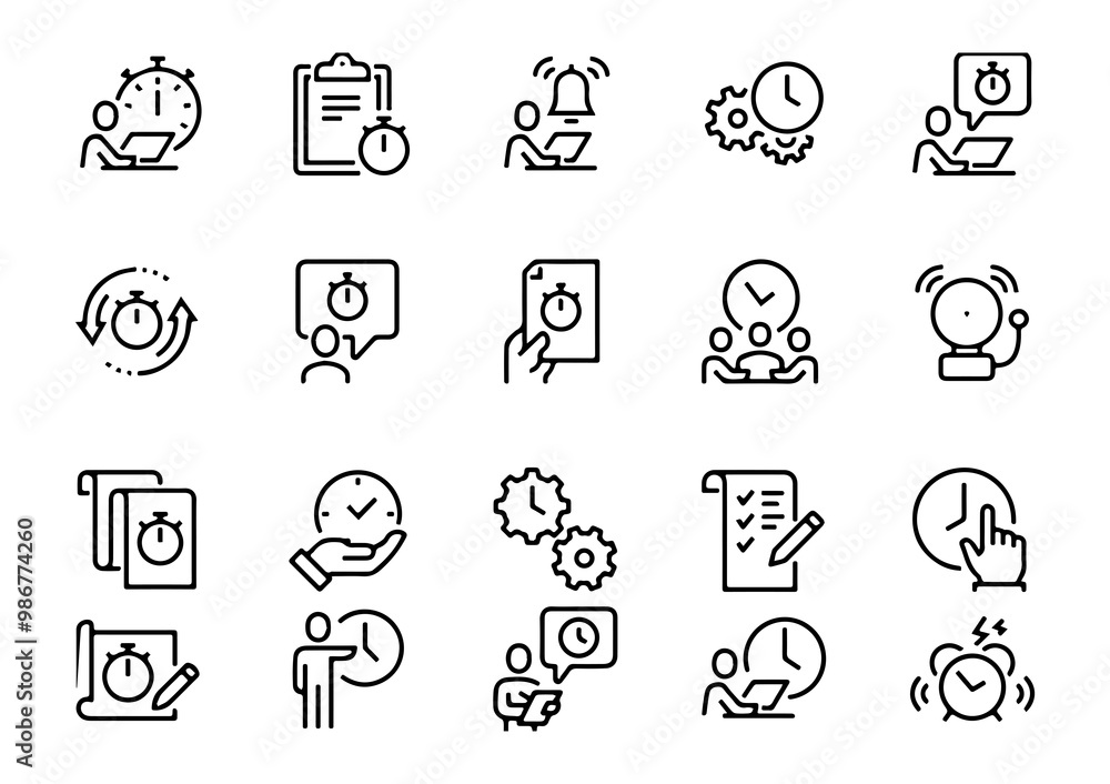 Time management banner web icon illustration concept with icon of Goals Correctly, Prioritize wisely, Set Time Limit, Take A Break , Organize Yourself, Remove non Time management banner web icon illustration concept with icon of Goals Correctly, Prioritize wisely, Set Time Limit, Take A Break , Organize Yourself, Remove non