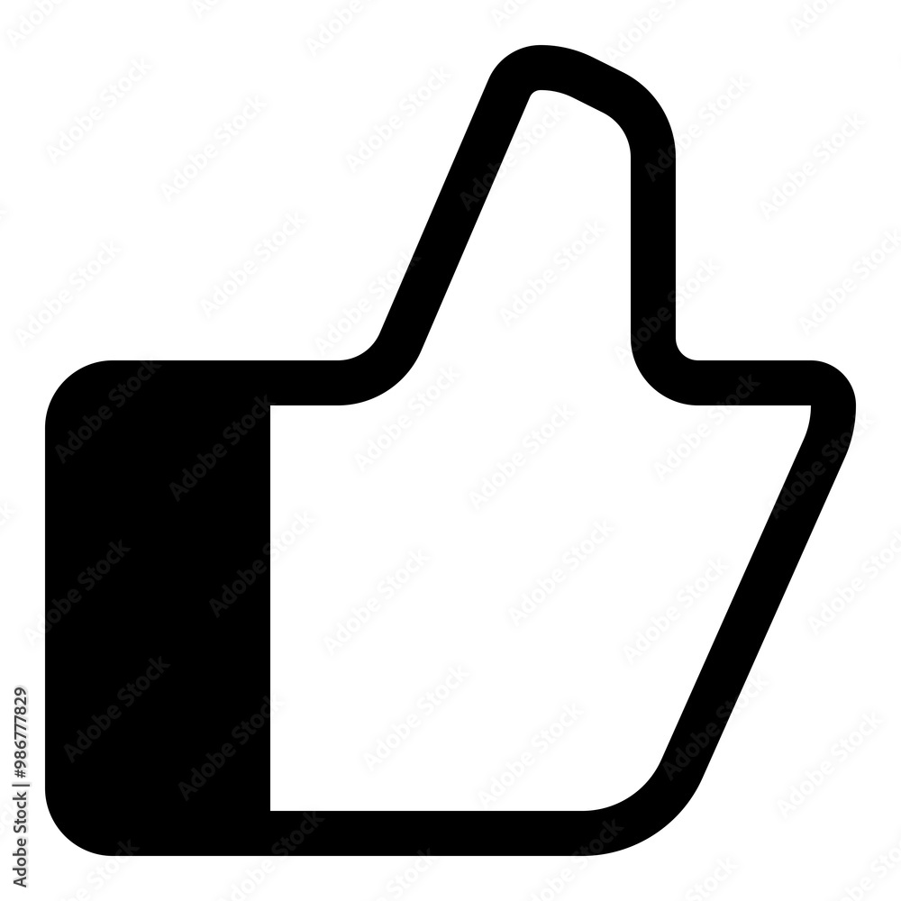 Thumbs up icon for approval and positive feedback Thumbs up icon for approval and positive feedback