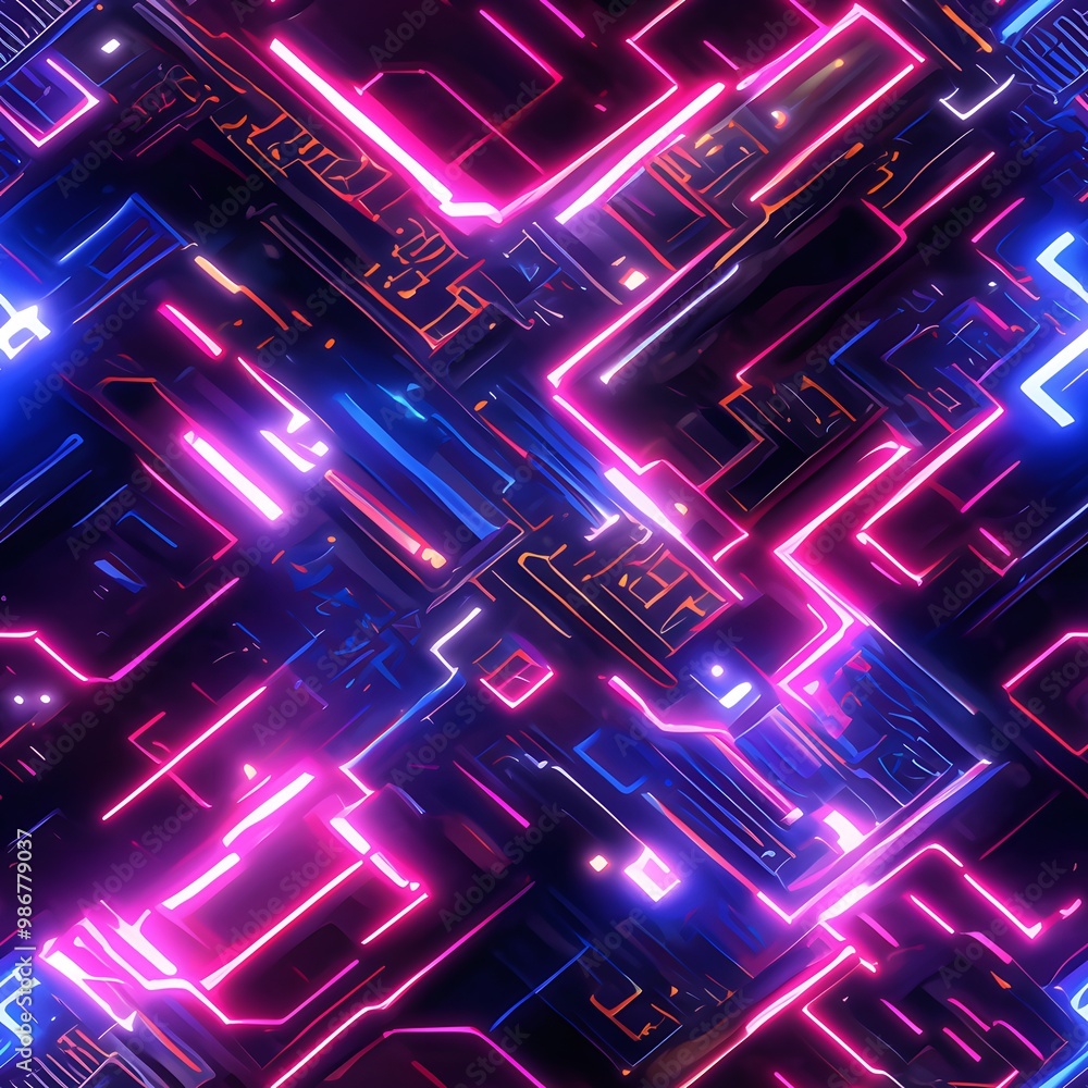 Abstract Neon Lights Background. Abstract Neon Lights Background.