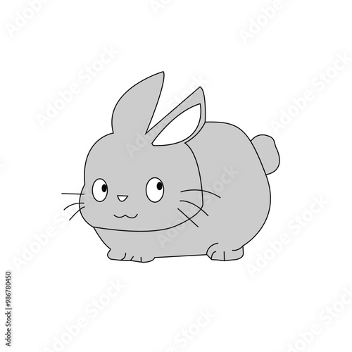 rabbit with a smile