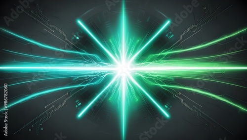 Electric Lighting Effect, Abstract Techno Backgrounds for Your Design