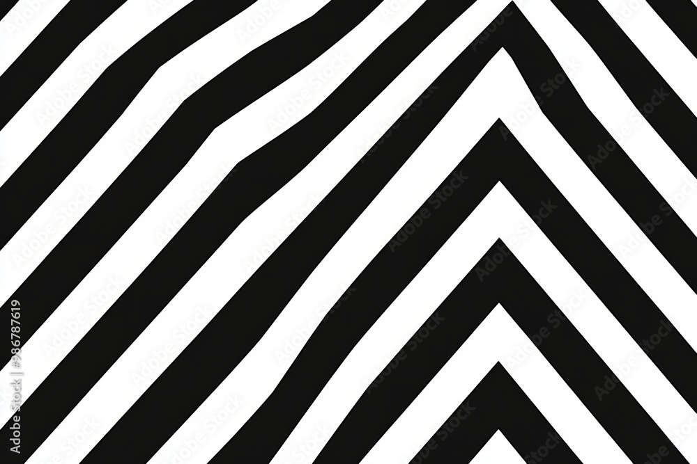 Abstract Geometric Pattern with Black and White Diagonal Stripes Abstract Geometric Pattern with Black and White Diagonal Stripes