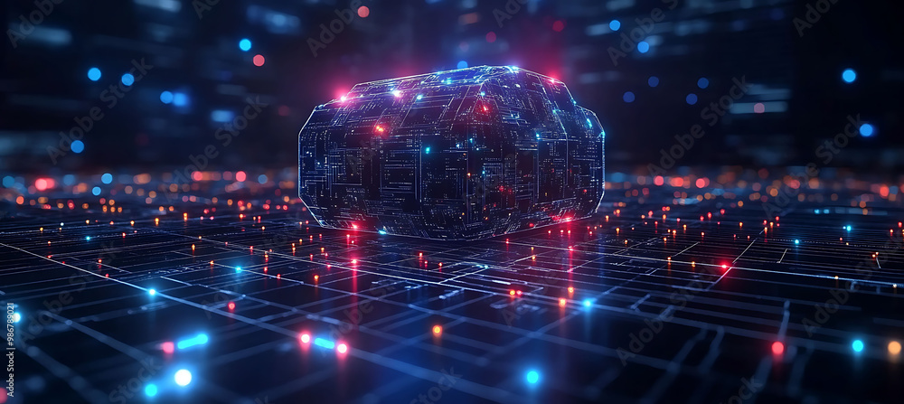 Obraz premium Poster depicting intelligent talent mapping AI in talent management where AI identifies skills and optimizes workforce planning