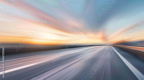 Speeding Through Sunset