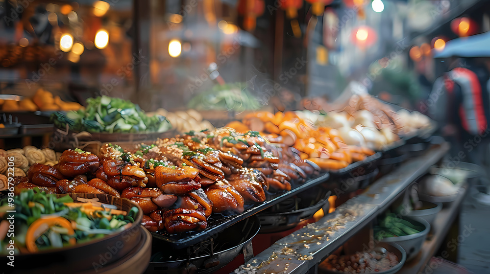 Shrimp Stewed duck in a luxurious shop. Shrimp Stewed duck in a luxurious shop.