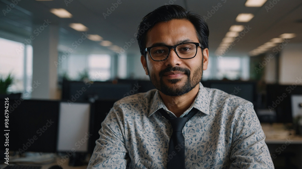 portrait of a software engineer in modern office portrait of a software engineer in modern office