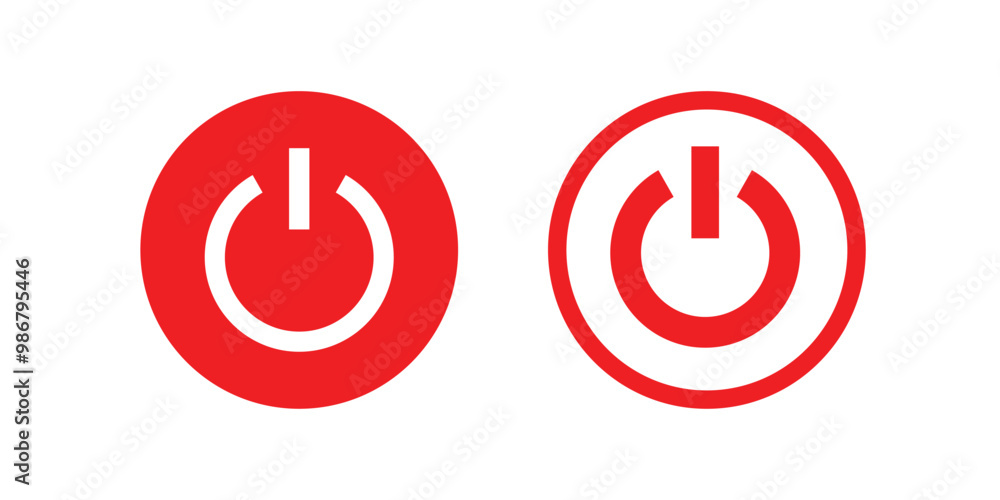 Power icon vector. Power Switch sign and symbol. Electric power icon. Power icon vector. Power Switch sign and symbol. Electric power icon.
