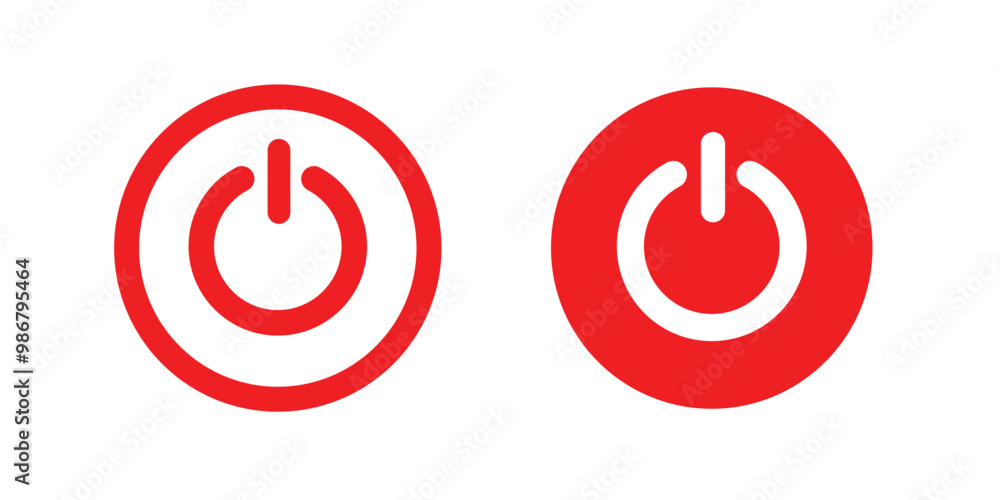 Power icon vector. Power Switch sign and symbol. Electric power icon. Power icon vector. Power Switch sign and symbol. Electric power icon.