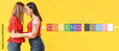 Beautiful young lesbian cou...