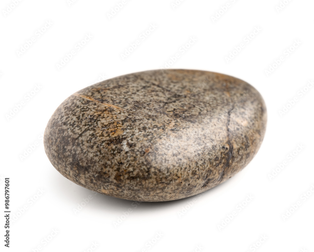 Pebble stone on white background Pebble stone on white background