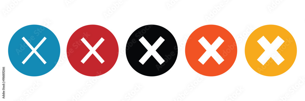 Close vector icon set. Delete icon. remove, cancel, exit cross sign/symbol set vector. Close vector icon set. Delete icon. remove, cancel, exit cross sign/symbol set vector.