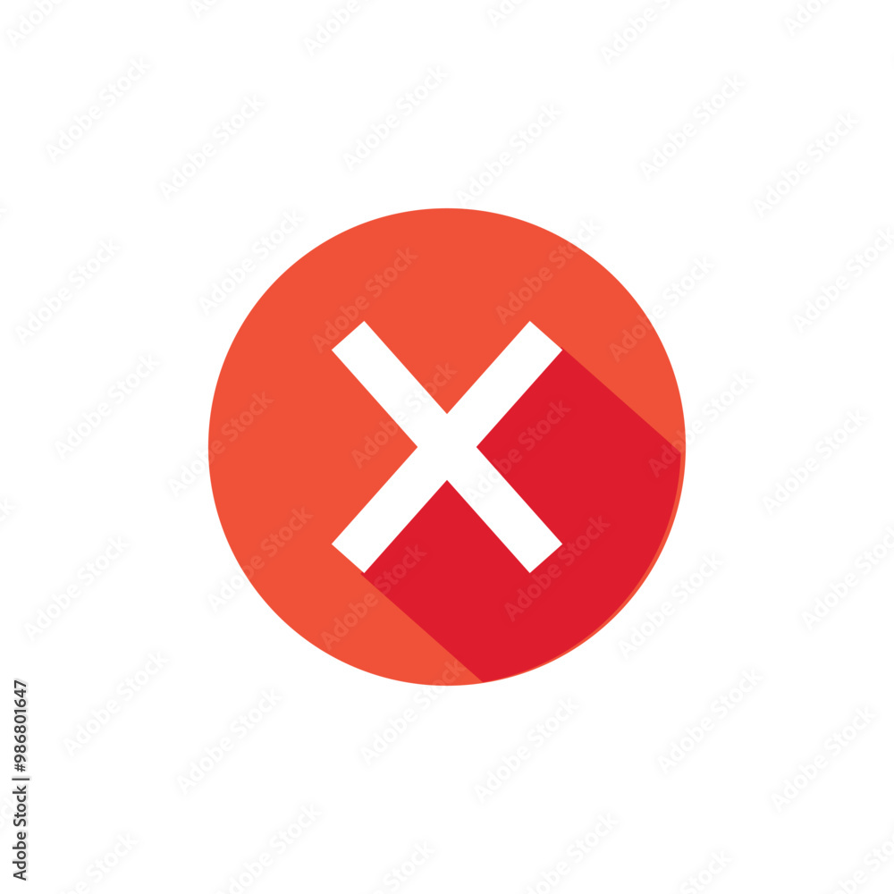 Cross Icon. Cancel icon. Close icon red. x icon vector. Cross Icon. Cancel icon. Close icon red. x icon vector.