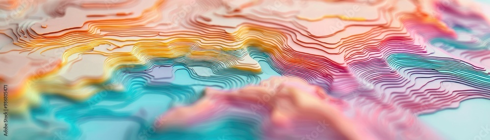 A vibrant, abstract representation of layered colors and lines, resembling a topographical map with fluid shapes and dynamic patterns. A vibrant, abstract representation of layered colors and lines, resembling a topographical map with fluid shapes and dynamic patterns.