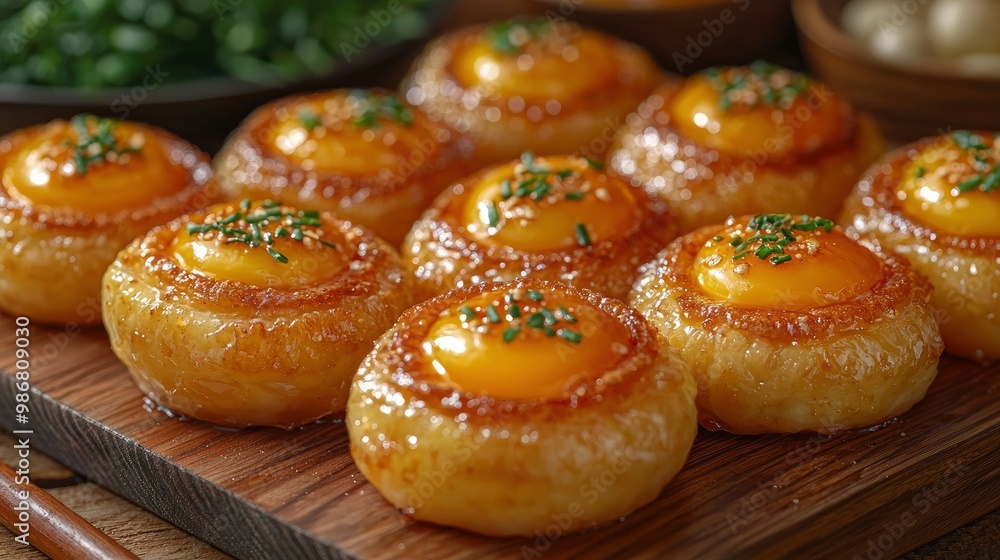 Japanese Fried Egg Bites with Sesame Seeds and Green Onions Japanese Fried Egg Bites with Sesame Seeds and Green Onions