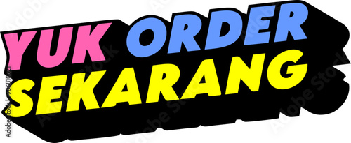 Yuk Order Text Art 