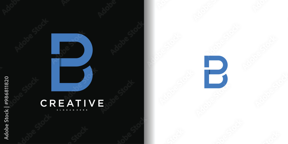 Abstract letter B logo design. Modern logo idea. Premium Vector Abstract letter B logo design. Modern logo idea. Premium Vector