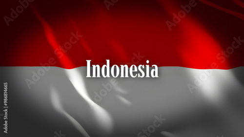 Free Download インドネシアの国旗に国名 - GFXLoad