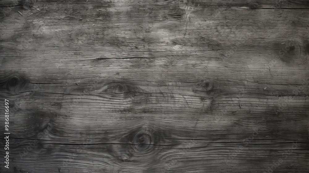 Obraz premium Old dark grey textured wooden surface background