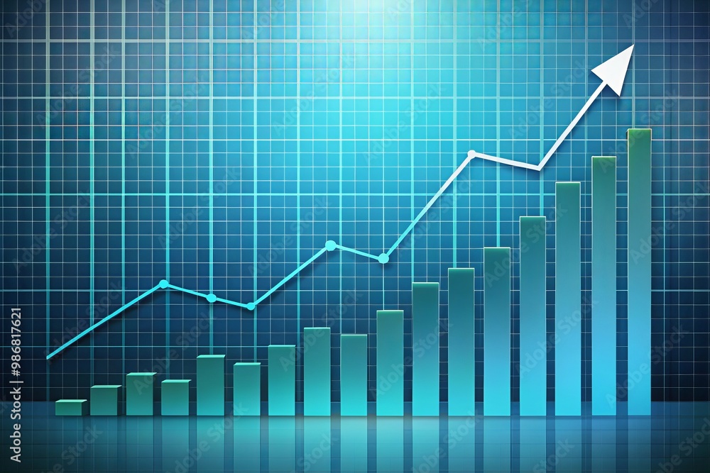 The graph displays a steady upward trajectory, indicative of a consistent rise in data or trends, showcasing a The graph displays a steady upward trajectory, indicative of a consistent rise in data or trends, showcasing a