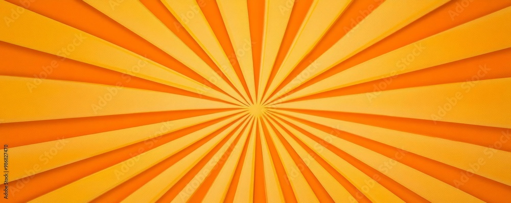 Fototapeta premium Sunburst design with yellow diamonds, radiating warmth and vitality