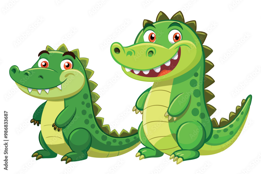 Cute Cartoon Crocodile vector Illustration
Cute Cartoon Crocodile vector Illustration