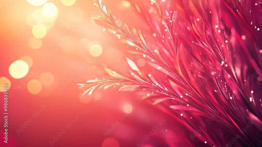 Obraz premium Abstract light effect texture red pink wallpaper 3D rendering