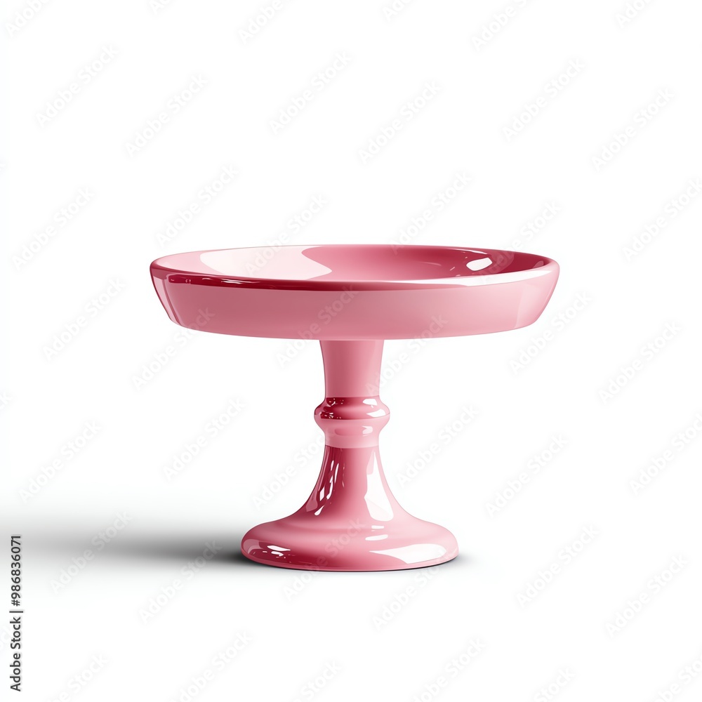 Cake stand, white isolate background