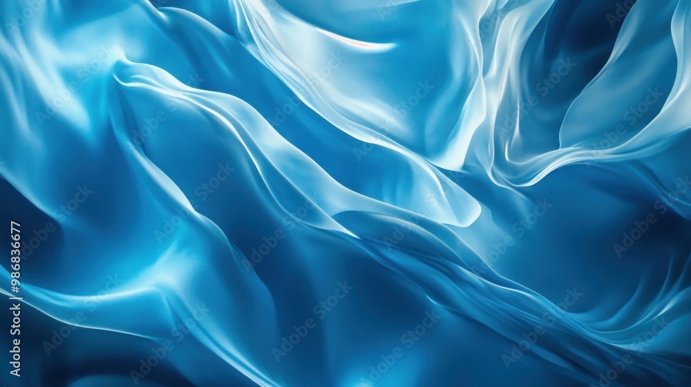 Obraz premium Abstract light effect blue texture wallpaper 3D rendering