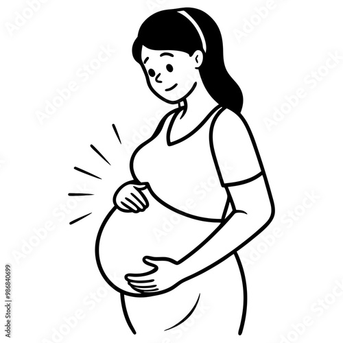 -pregnant-woman-feels-contractions