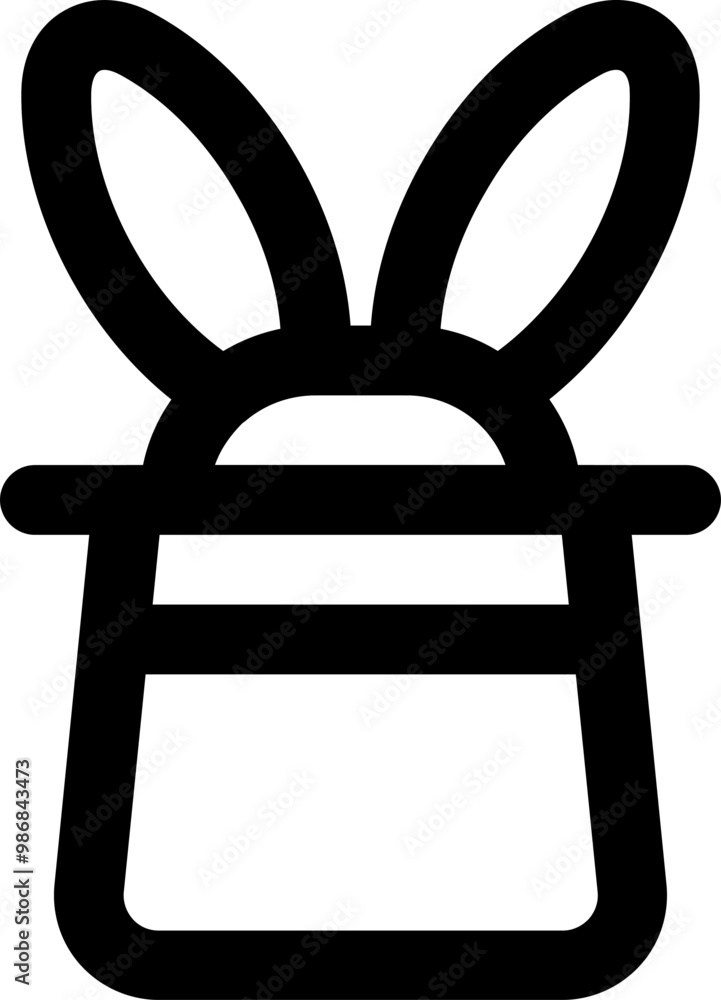 UI magic trick Vector Icon Illustration. Line Style UI magic trick Vector Icon Illustration. Line Style