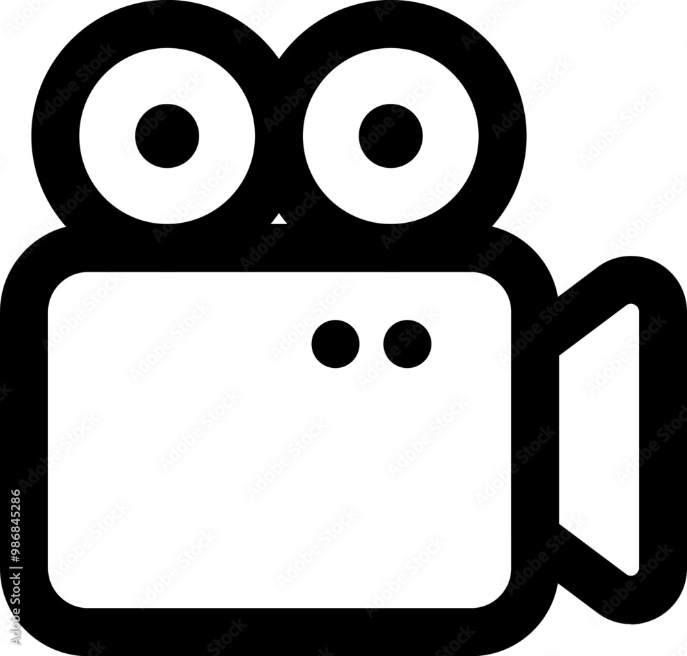 UI video camera Vector Icon Illustration. Line Style UI video camera Vector Icon Illustration. Line Style