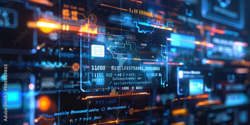 An interface of a digital wallet with various credit cards visible, illustrating the seamless integration of advanced technology in financial management and secure online transactions An interface of a digital wallet with various credit cards visible, illustrating the seamless integration of advanced technology in financial management and secure online transactions